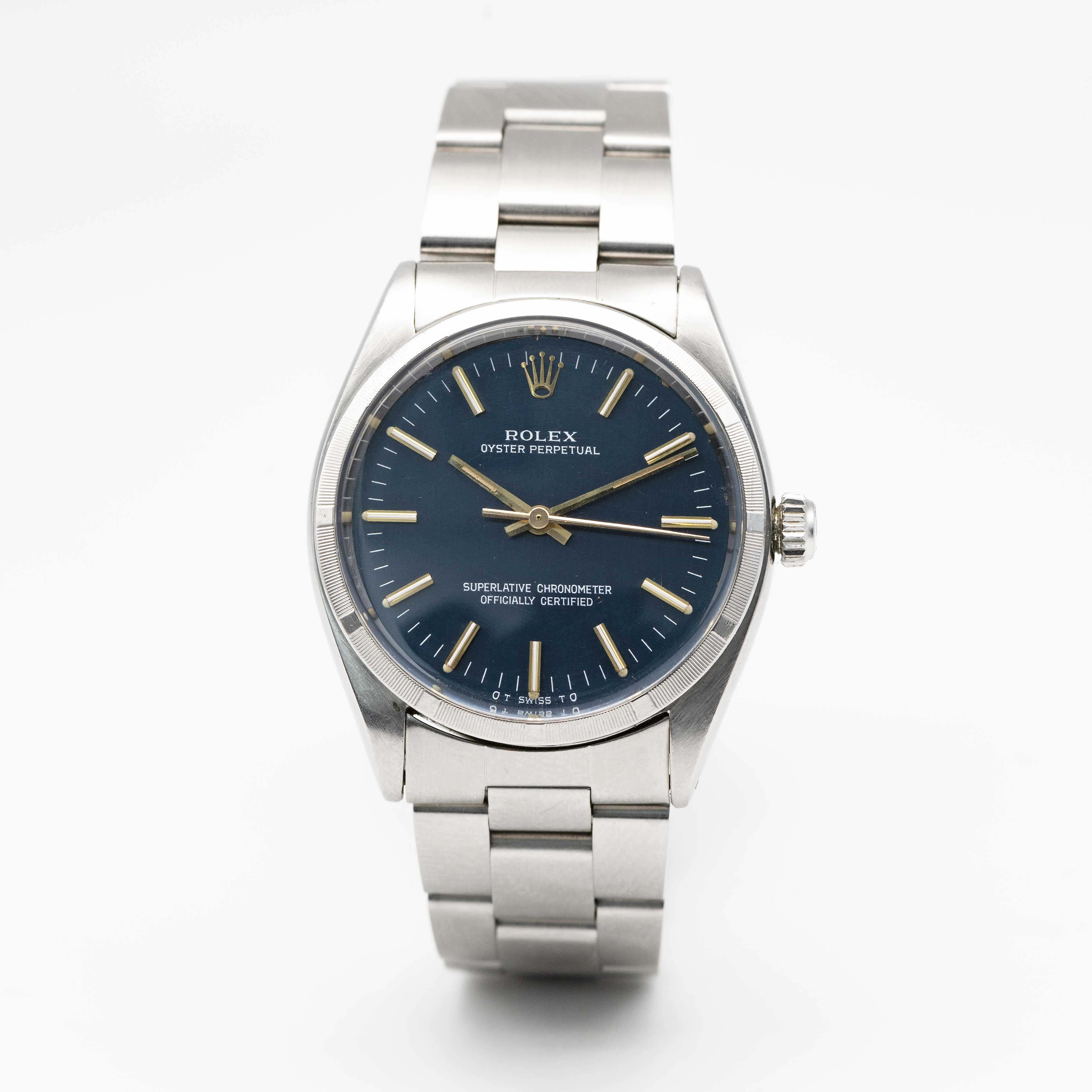 A GENTLEMAN'S STAINLESS STEEL ROLEX OYSTER PERPETUAL BRACELET WATCH CIRCA 1961, REF. 1003 WITH - Image 3 of 10