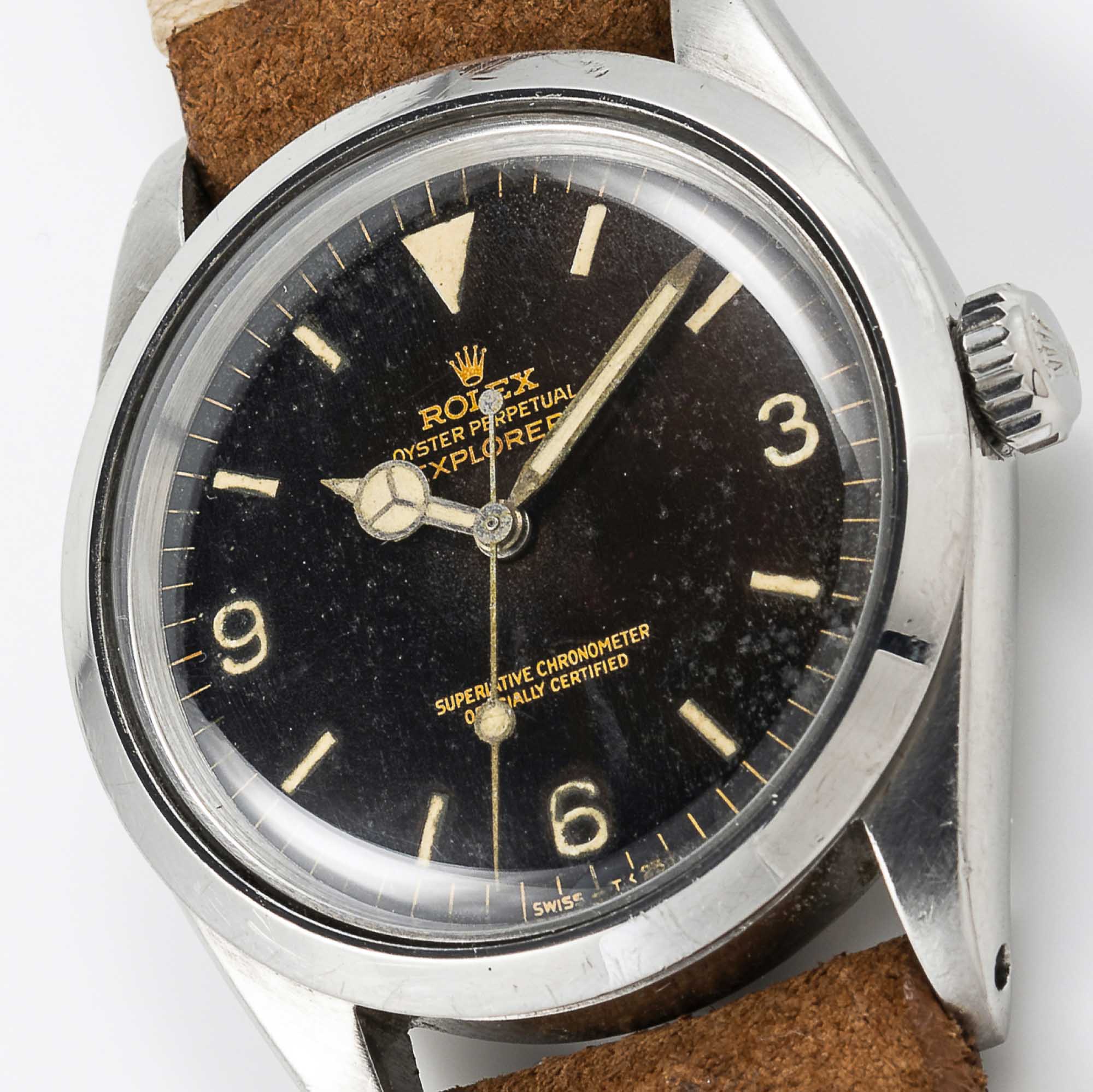 A GENTLEMAN'S STAINLESS STEEL ROLEX OYSTER PERPETUAL EXPLORER WRIST WATCH CIRCA 1964, REF. 1016 WITH - Image 2 of 10