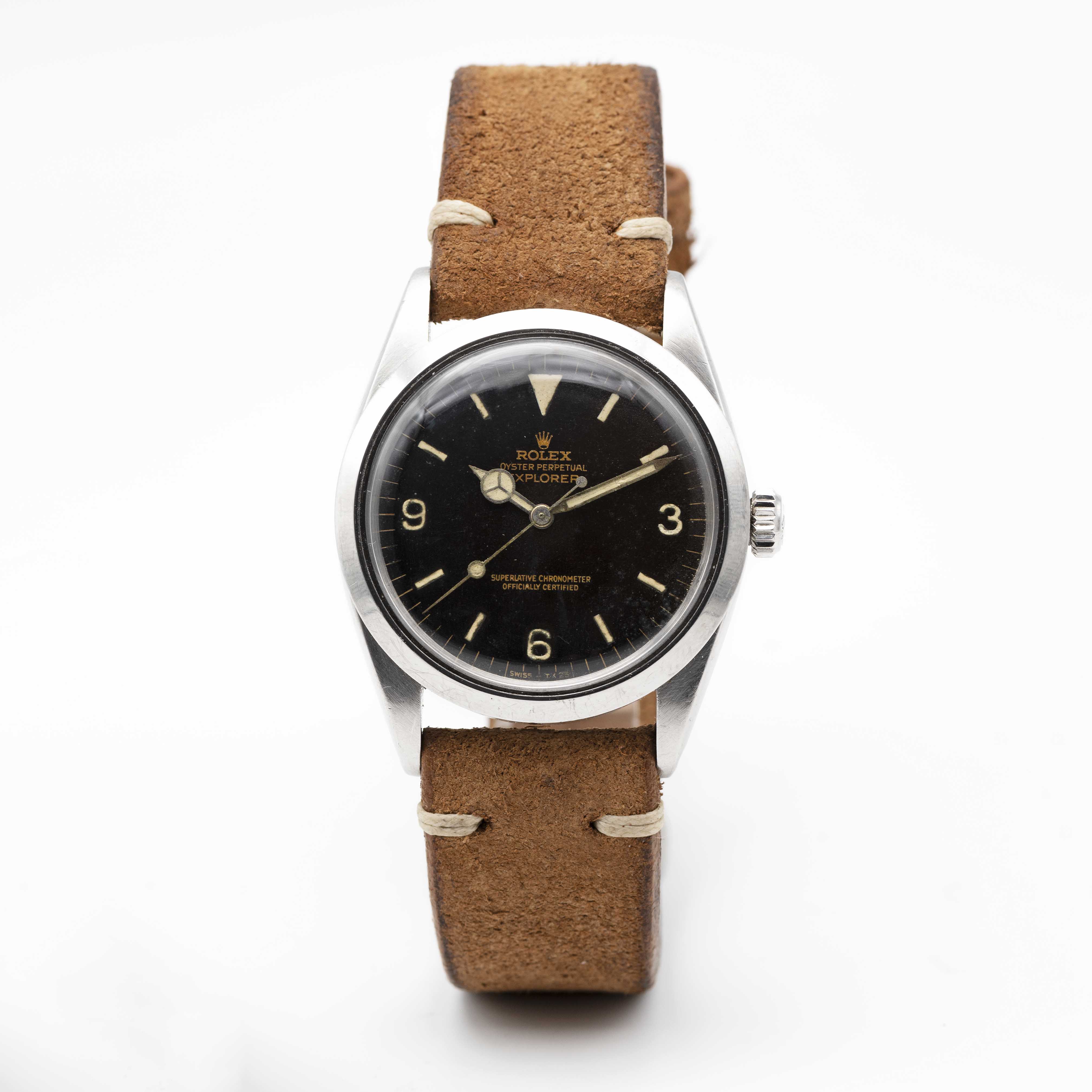 A GENTLEMAN'S STAINLESS STEEL ROLEX OYSTER PERPETUAL EXPLORER WRIST WATCH CIRCA 1964, REF. 1016 WITH - Image 4 of 10