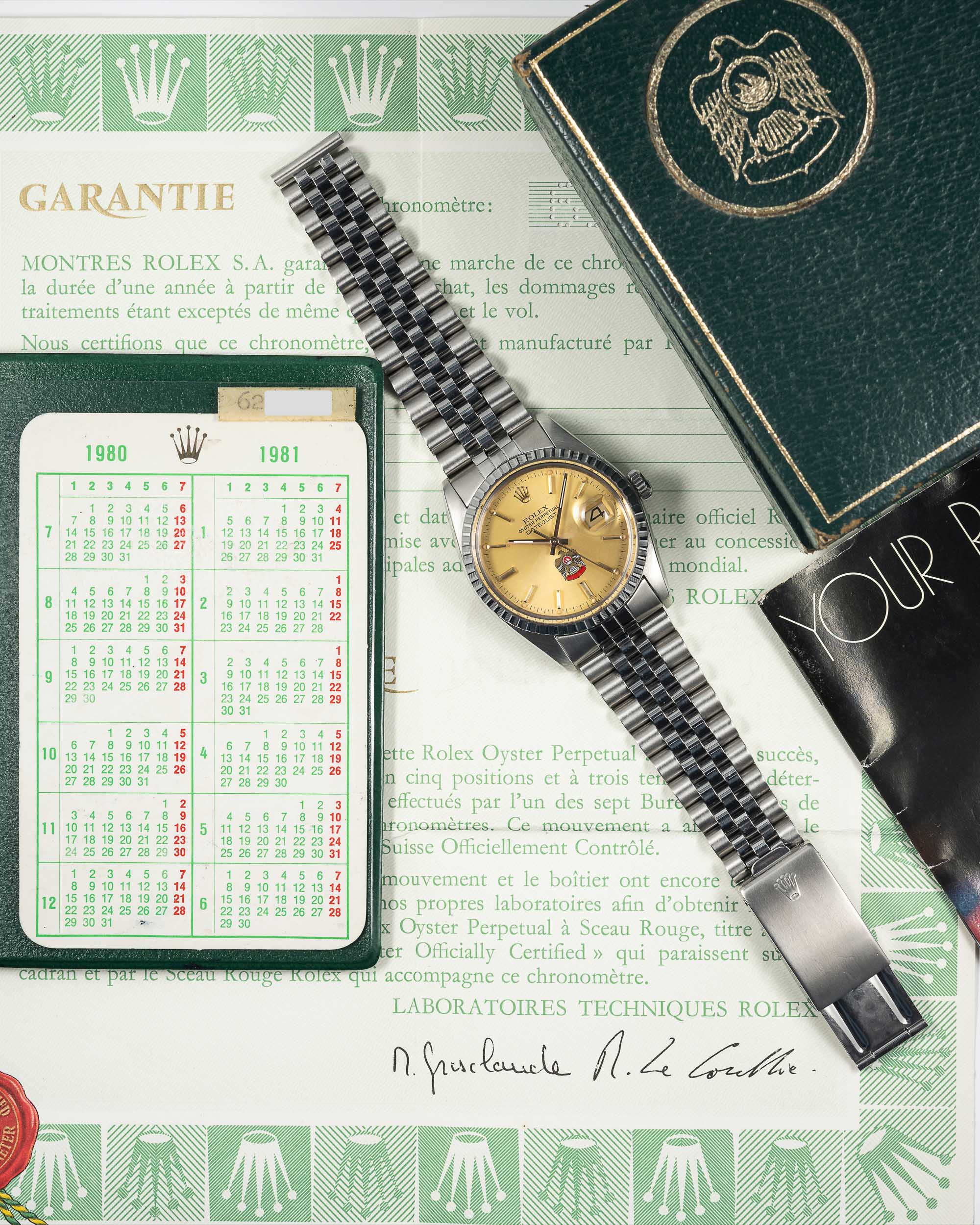 A RARE GENTLEMAN'S STAINLESS STEEL ROLEX OYSTER PERPETUAL DATEJUST BRACELET WATCH CIRCA 1980, REF. - Image 3 of 11
