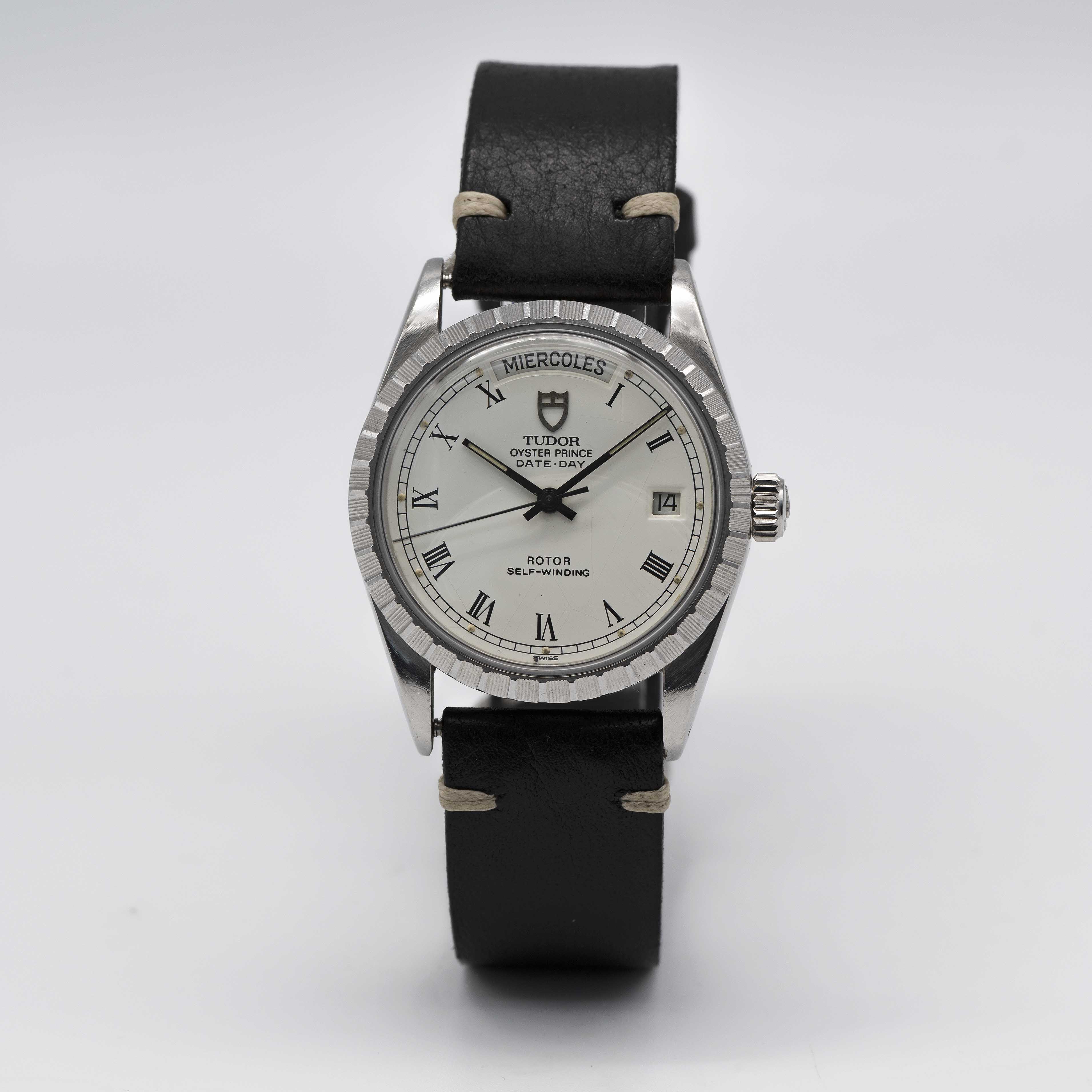 A GENTLEMAN'S STAINLESS STEEL ROLEX TUDOR OYSTER PRINCE DATE + DAY WRIST WATCH CIRCA 1980s, REF. - Image 2 of 8
