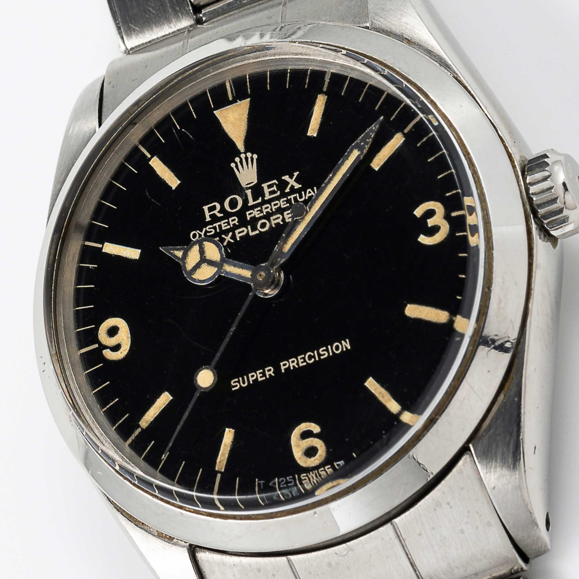 A RARE GENTLEMAN'S STAINLESS STEEL ROLEX OYSTER PERPETUAL EXPLORER SUPER PRECISION BRACELET WATCH - Image 2 of 12