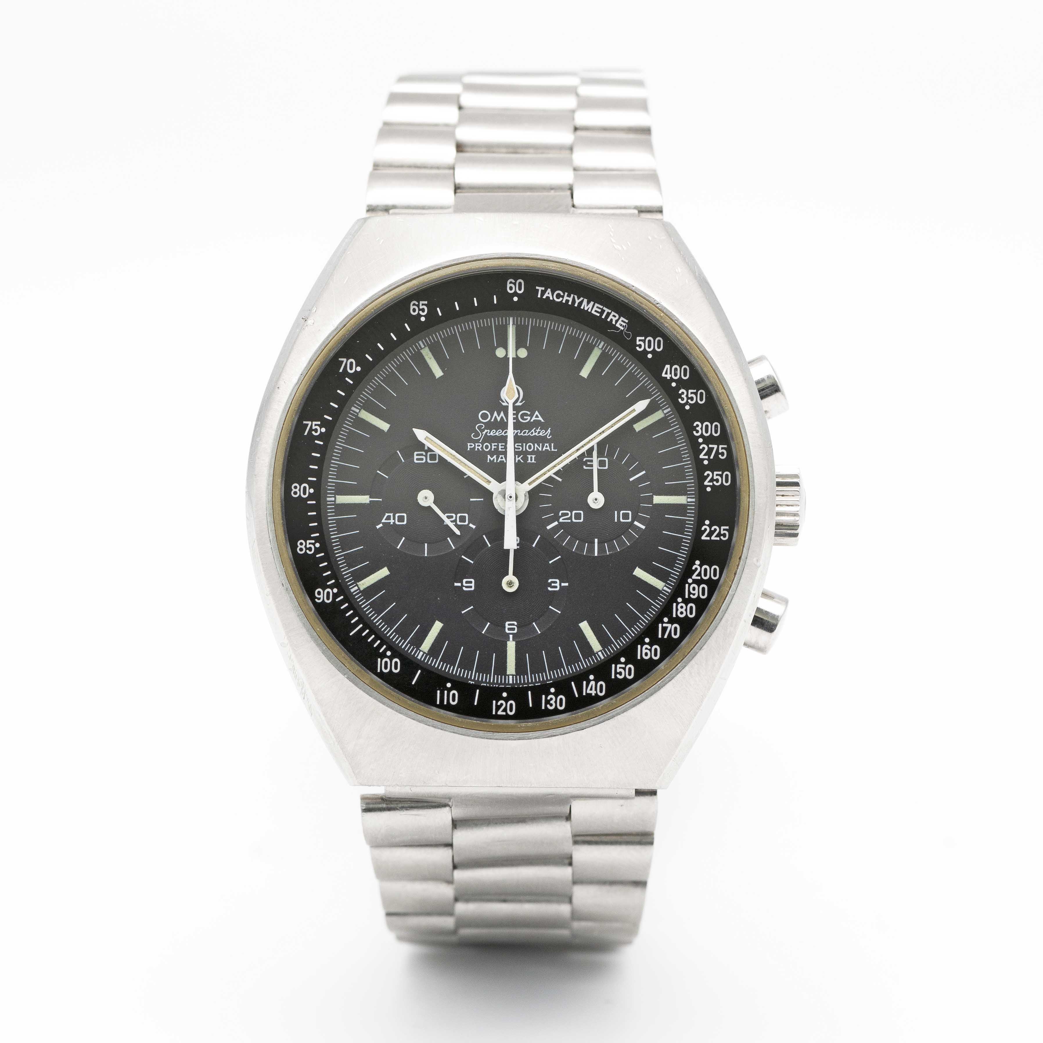 A GENTLEMAN'S STAINLESS STEEL OMEGA SPEEDMASTER PROFESSIONAL MARK II CHRONOGRAPH BRACELET WATCH - Image 2 of 9