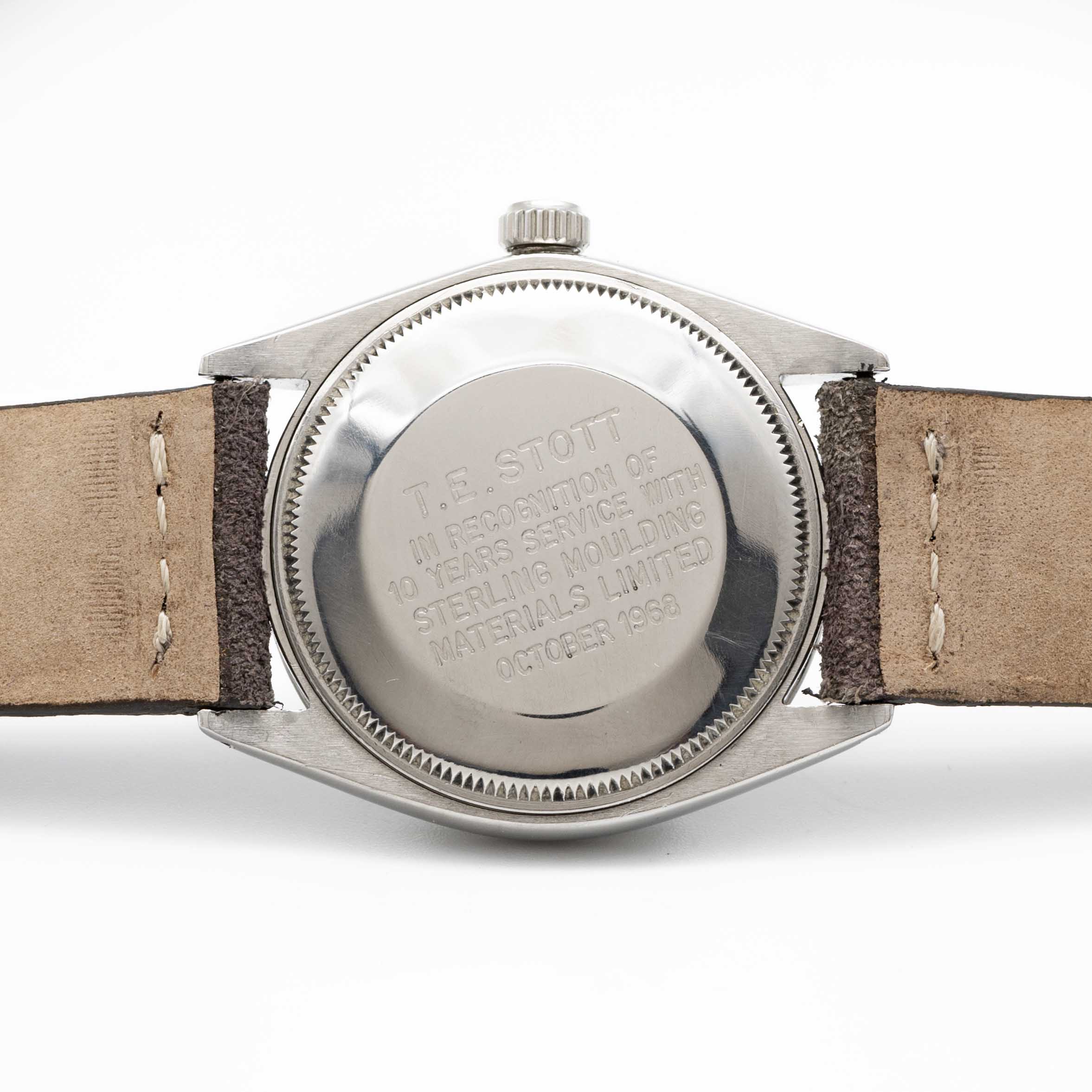 A GENTLEMAN'S STAINLESS STEEL ROLEX OYSTER PERPETUAL AIR KING WRIST WATCH CIRCA 1967, REF. 5500 WITH - Image 5 of 10