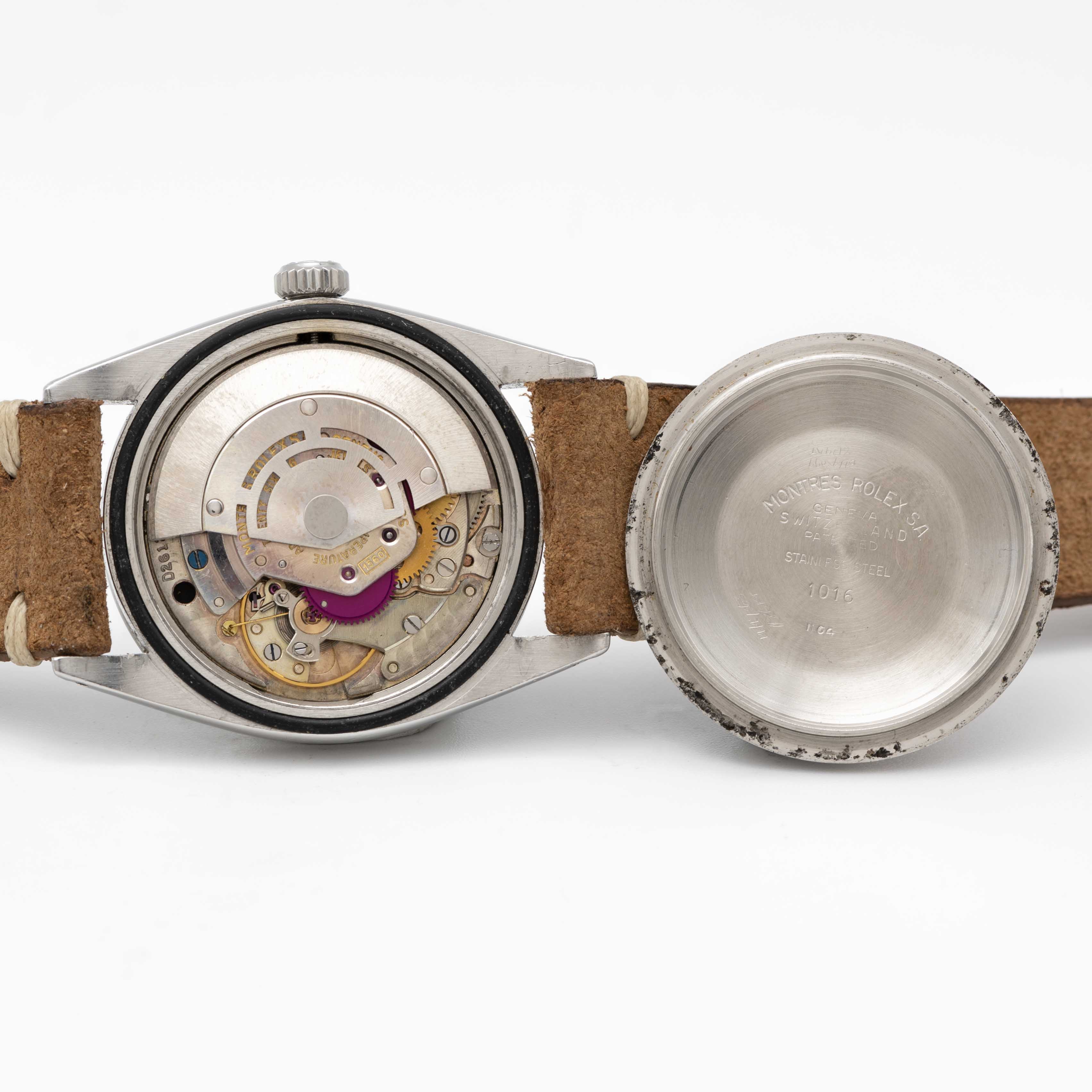 A GENTLEMAN'S STAINLESS STEEL ROLEX OYSTER PERPETUAL EXPLORER WRIST WATCH CIRCA 1964, REF. 1016 WITH - Image 8 of 10