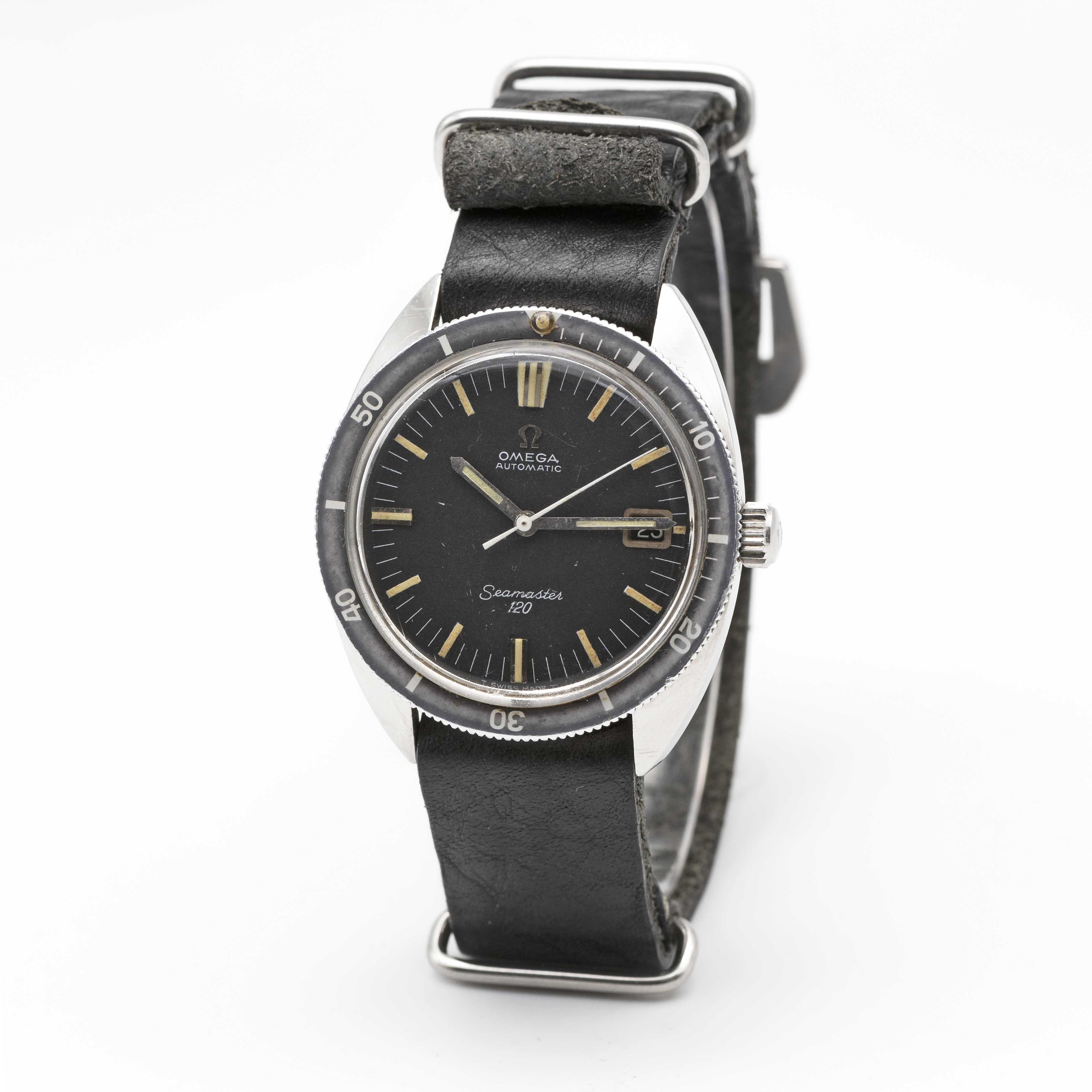A GENTLEMAN'S STAINLESS STEEL OMEGA SEAMASTER 120 AUTOMATIC DATE DIVERS WRIST WATCH CIRCA 1971, REF. - Image 3 of 8