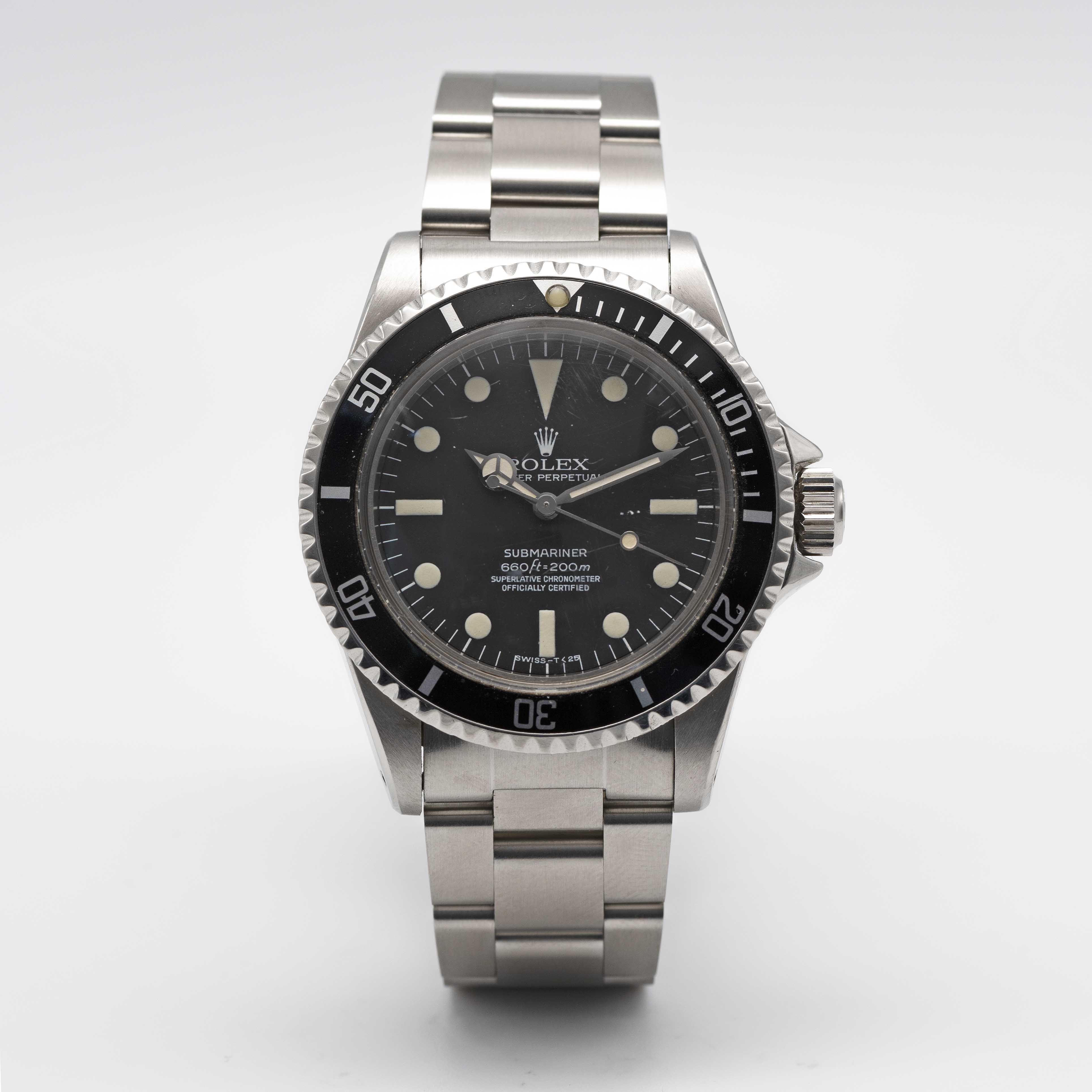 A GENTLEMAN'S STAINLESS STEEL ROLEX OYSTER PERPETUAL SUBMARINER BRACELET WATCH CIRCA 1961, REF. 5512 - Image 2 of 9