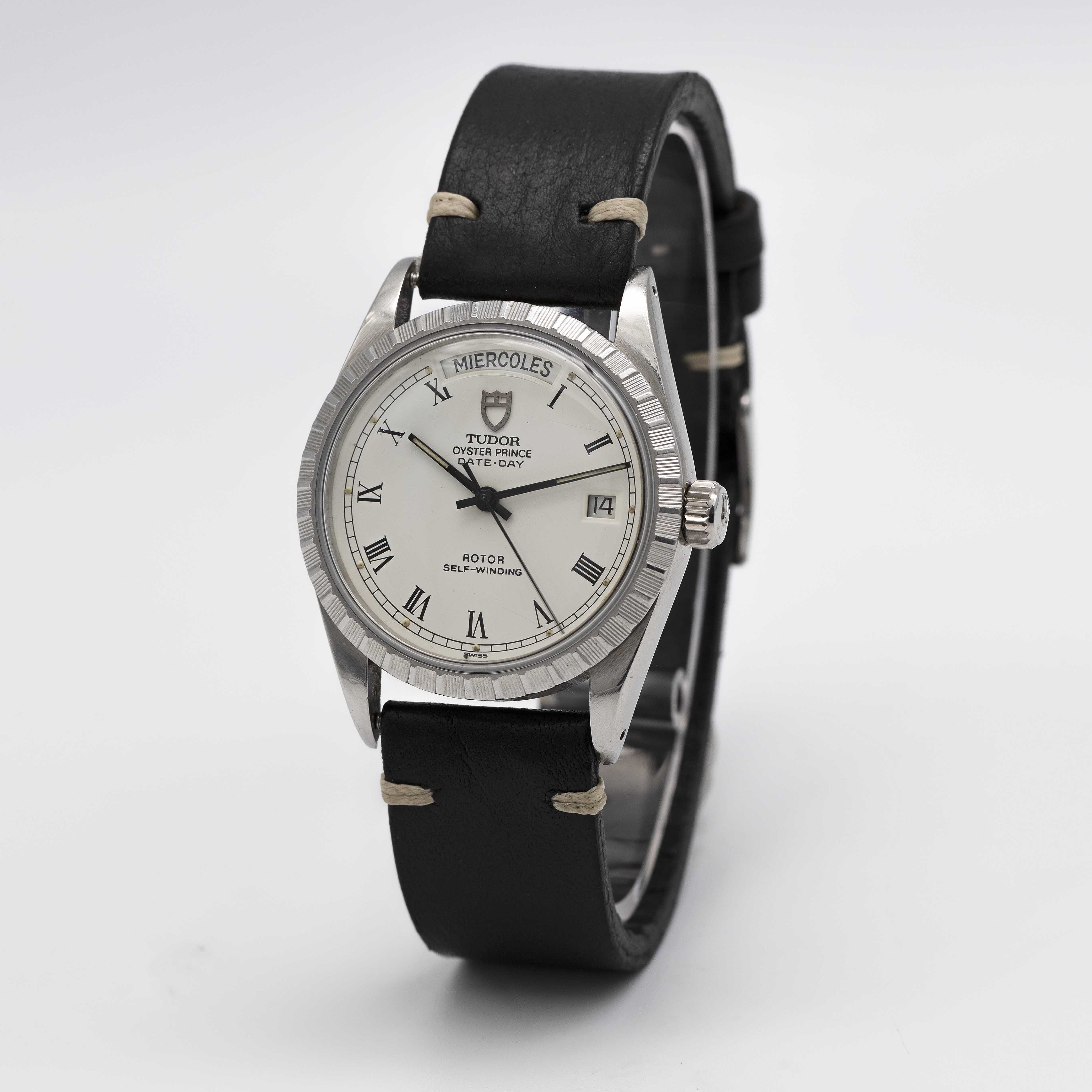 A GENTLEMAN'S STAINLESS STEEL ROLEX TUDOR OYSTER PRINCE DATE + DAY WRIST WATCH CIRCA 1980s, REF. - Image 3 of 8