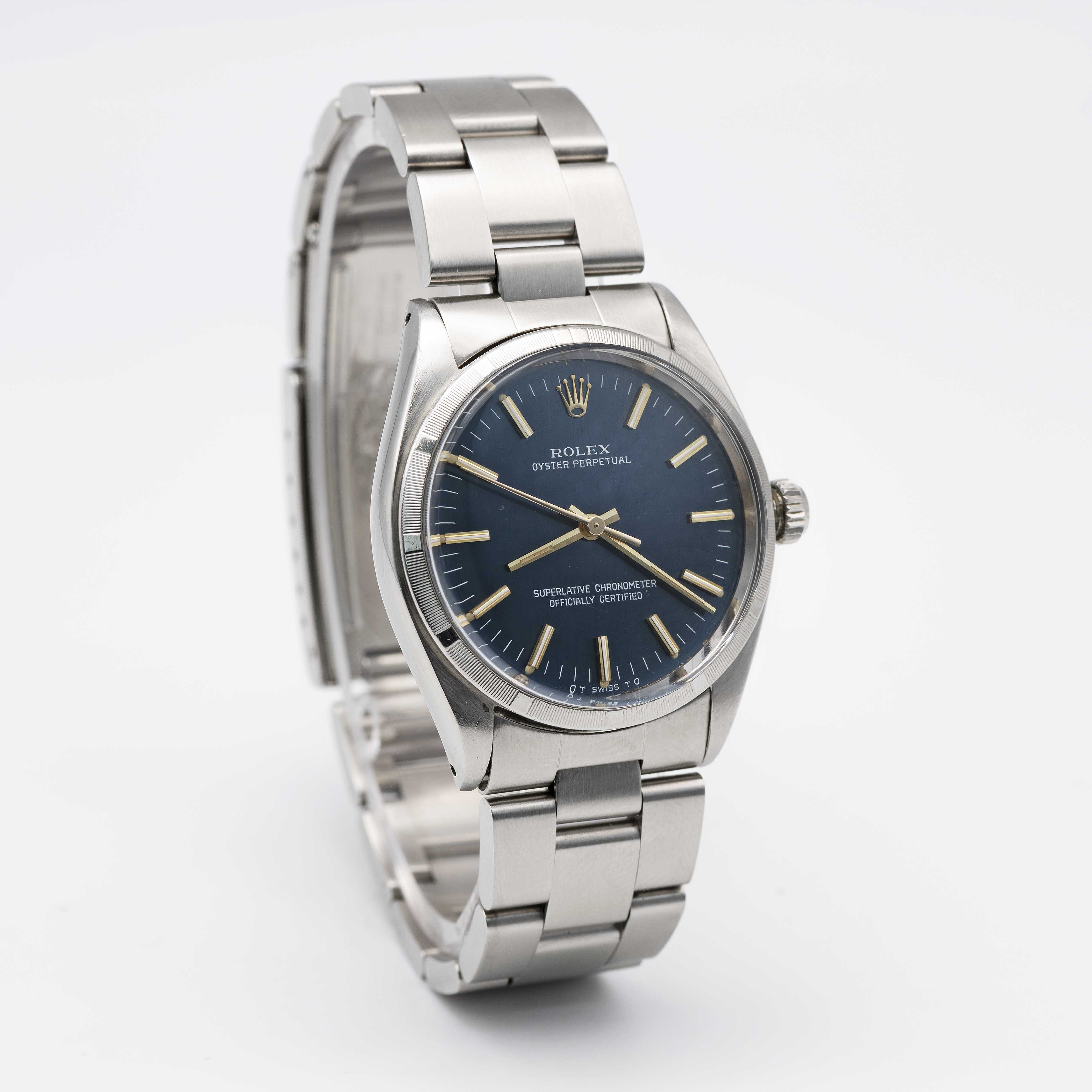 A GENTLEMAN'S STAINLESS STEEL ROLEX OYSTER PERPETUAL BRACELET WATCH CIRCA 1961, REF. 1003 WITH - Image 5 of 10