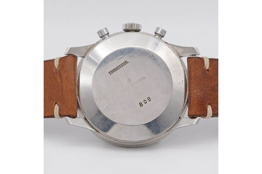 A RARE GENTLEMAN'S STAINLESS STEEL BREITLING NAVITIMER COSMONAUTE AOPA CHRONOGRAPH WRIST WATCH CIRCA - Image 7 of 10