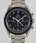 A GENTLEMAN'S STAINLESS STEEL OMEGA SPEEDMASTER PROFESSIONAL 
