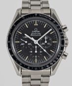 A GENTLEMAN'S STAINLESS STEEL OMEGA SPEEDMASTER PROFESSIONAL 