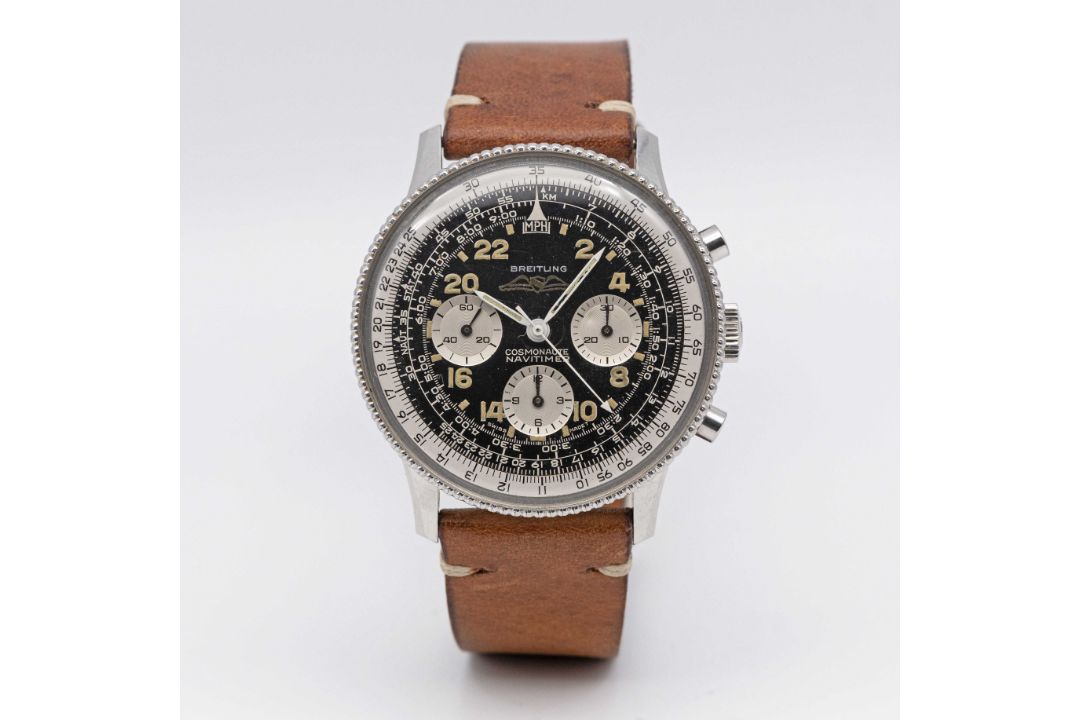 A RARE GENTLEMAN'S STAINLESS STEEL BREITLING NAVITIMER COSMONAUTE AOPA CHRONOGRAPH WRIST WATCH CIRCA - Image 4 of 10