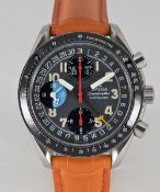 A GENTLEMAN'S STAINLESS STEEL OMEGA SPEEDMASTER 