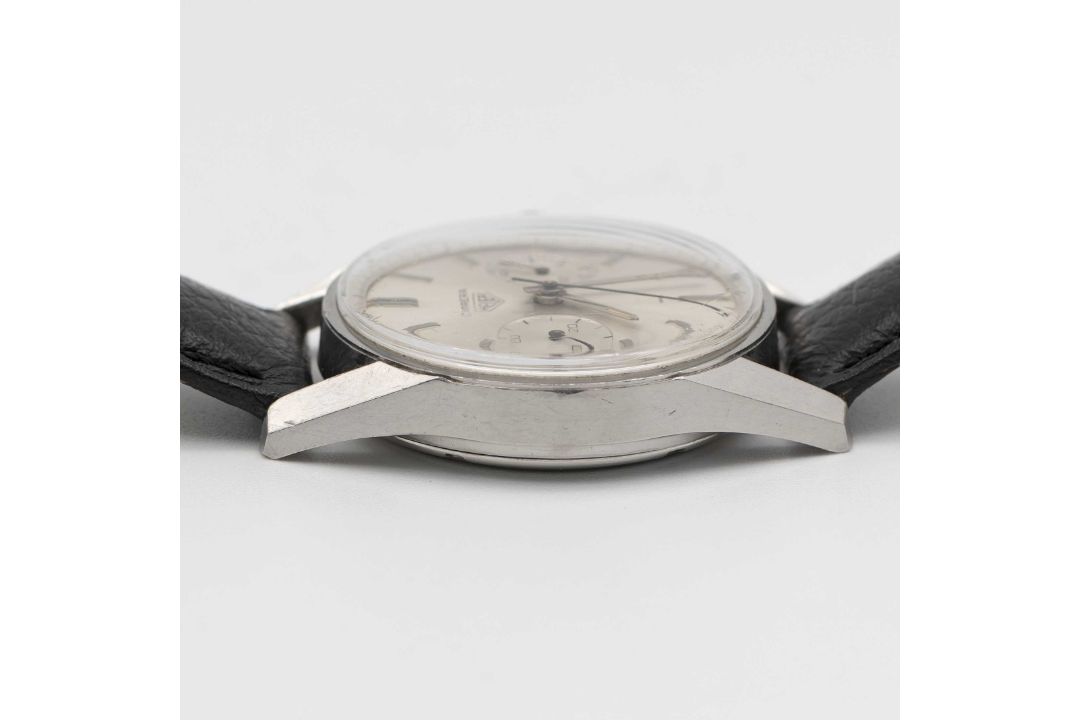 A GENTLEMAN'S STAINLESS STEEL HEUER CARRERA CHRONOGRAPH WRIST WATCH CIRCA 1960s, REF. 3647 S WITH - Image 8 of 8