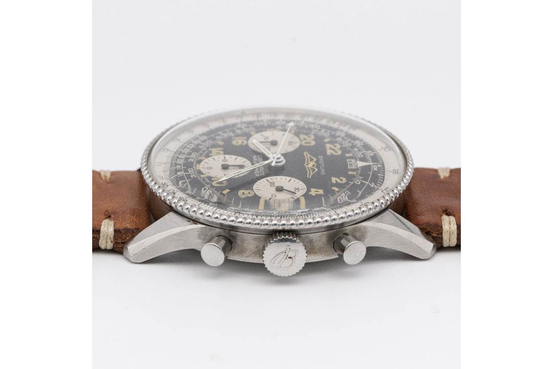 A RARE GENTLEMAN'S STAINLESS STEEL BREITLING NAVITIMER COSMONAUTE AOPA CHRONOGRAPH WRIST WATCH CIRCA - Image 8 of 10