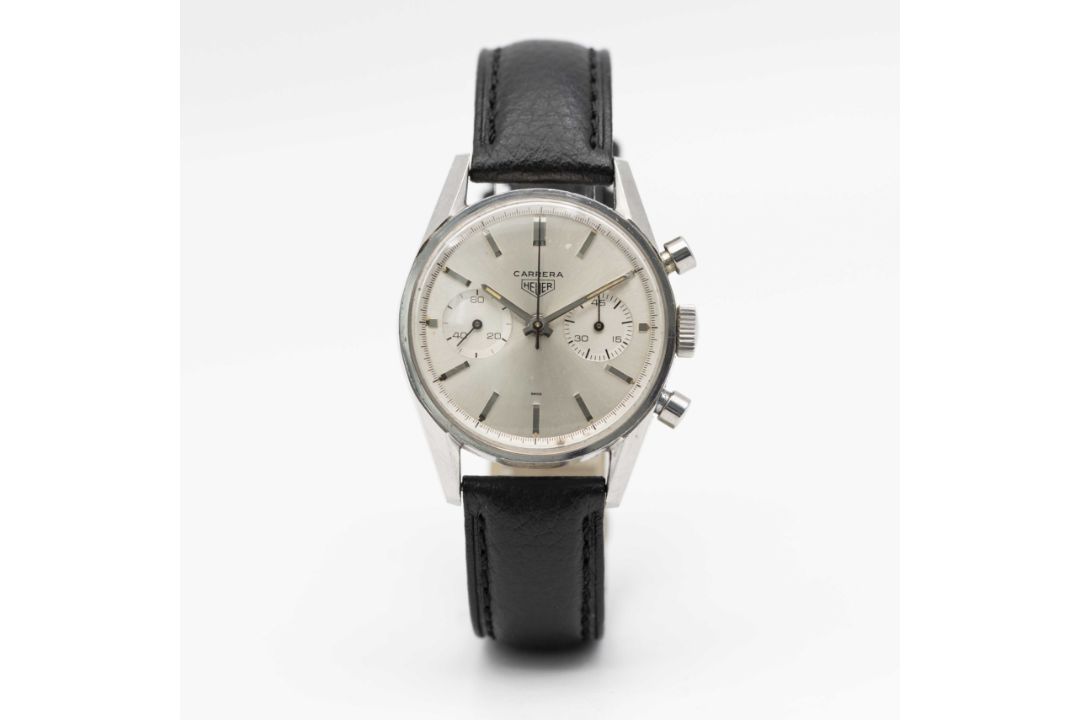 A GENTLEMAN'S STAINLESS STEEL HEUER CARRERA CHRONOGRAPH WRIST WATCH CIRCA 1960s, REF. 3647 S WITH - Image 2 of 8