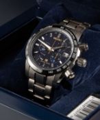 A GENTLEMAN'S TITANIUM GRAND SEIKO 55TH ANNIVERSARY AUTOMATIC CHRONOGRAPH BRACELET WATCH CIRCA 2015,