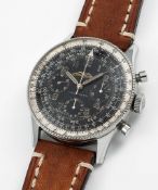 A RARE GENTLEMAN'S STAINLESS STEEL BREITLING NAVITIMER AOPA CHRONOGRAPH WRIST WATCH CIRCA 1956, REF.