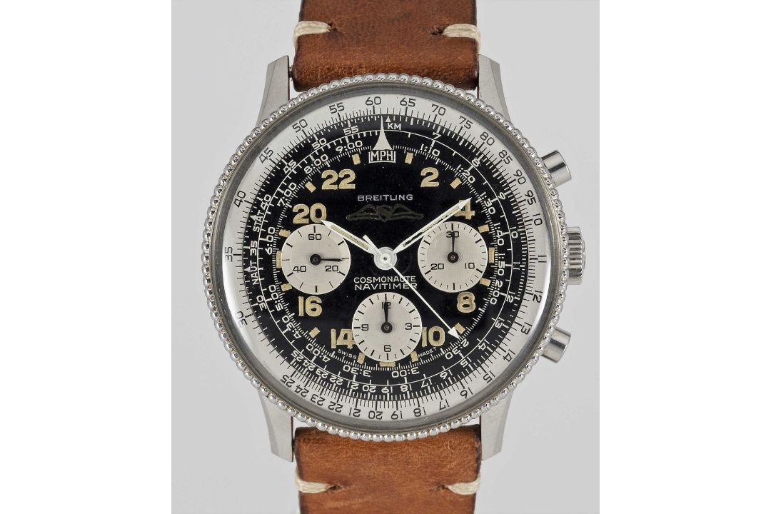 A RARE GENTLEMAN'S STAINLESS STEEL BREITLING NAVITIMER COSMONAUTE AOPA CHRONOGRAPH WRIST WATCH CIRCA - Image 3 of 10