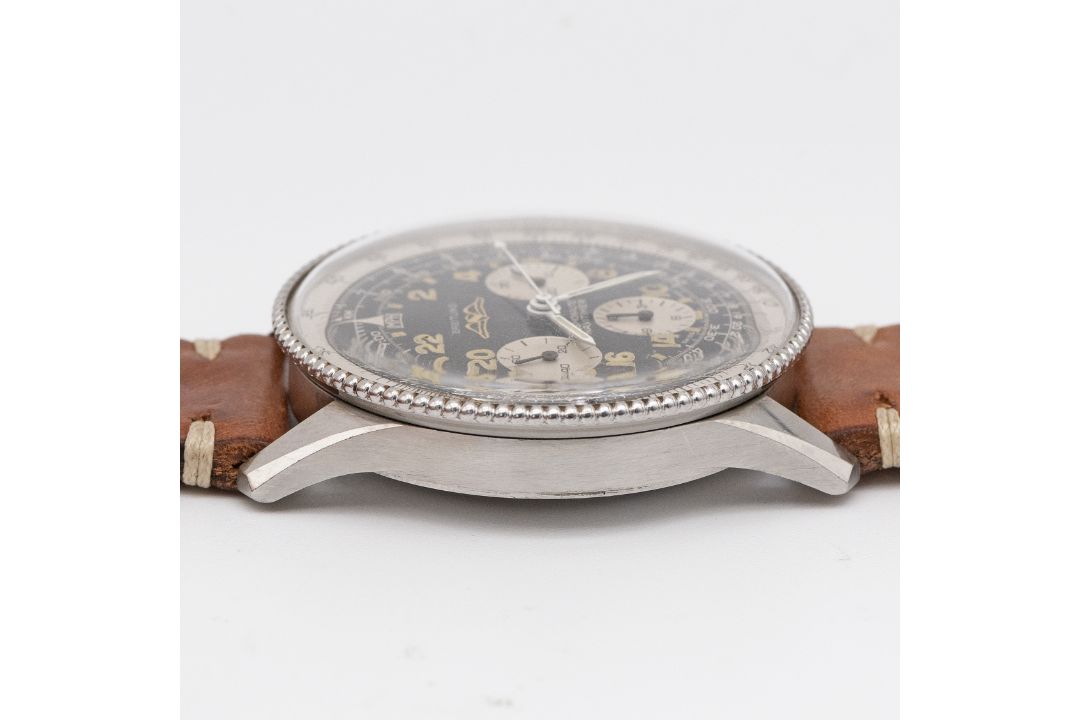 A RARE GENTLEMAN'S STAINLESS STEEL BREITLING NAVITIMER COSMONAUTE AOPA CHRONOGRAPH WRIST WATCH CIRCA - Image 9 of 10