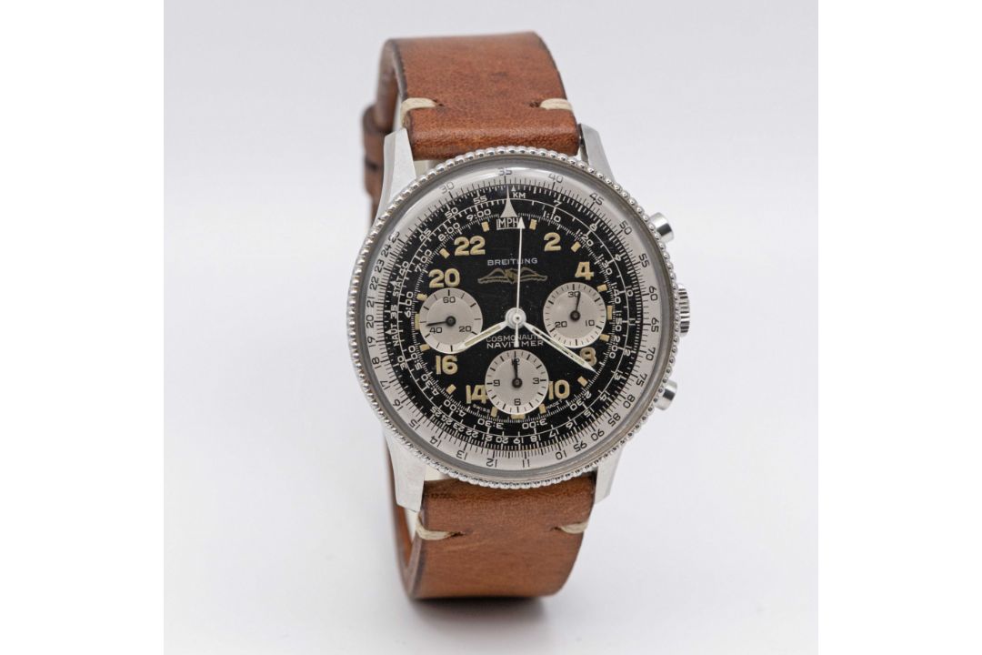A RARE GENTLEMAN'S STAINLESS STEEL BREITLING NAVITIMER COSMONAUTE AOPA CHRONOGRAPH WRIST WATCH CIRCA - Image 6 of 10
