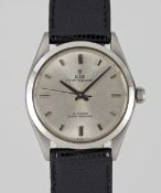 A GENTLEMAN'S STAINLESS STEEL ROLEX TUDOR OYSTER ELEGANTE WRIST WATCH CIRCA 1963, REF. 7960