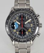 A GENTLEMAN'S STAINLESS STEEL OMEGA SPEEDMASTER 