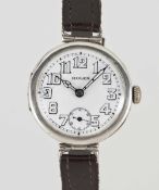 A GENTLEMAN'S SOLID SILVER ROLEX 