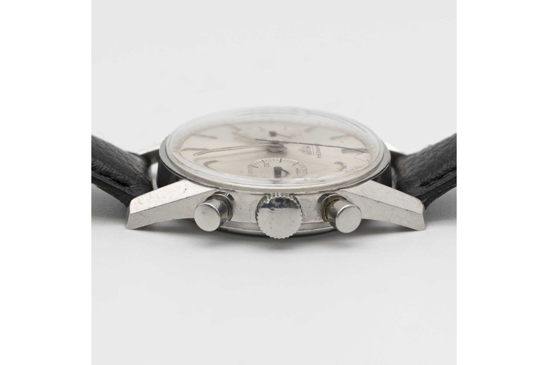 A GENTLEMAN'S STAINLESS STEEL HEUER CARRERA CHRONOGRAPH WRIST WATCH CIRCA 1960s, REF. 3647 S WITH - Image 7 of 8