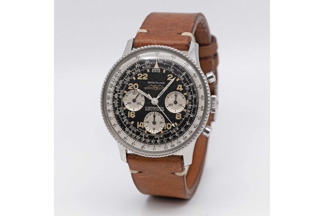 A RARE GENTLEMAN'S STAINLESS STEEL BREITLING NAVITIMER COSMONAUTE AOPA CHRONOGRAPH WRIST WATCH CIRCA - Image 5 of 10