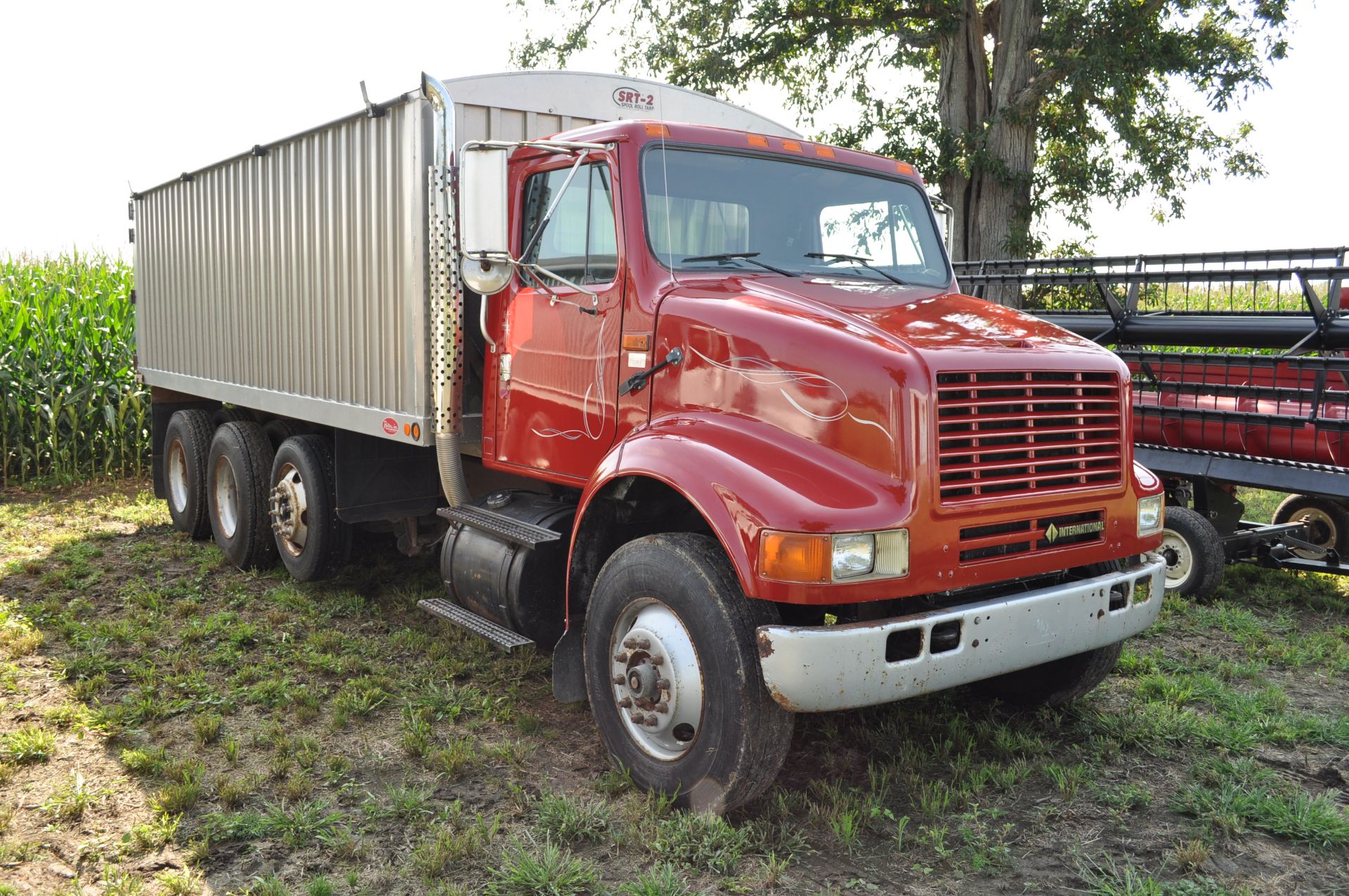 1994 International 8100 grain truck, Cummins L-10, 9 spd, 225” WB, tandem axle w/ steerable - Image 2 of 32