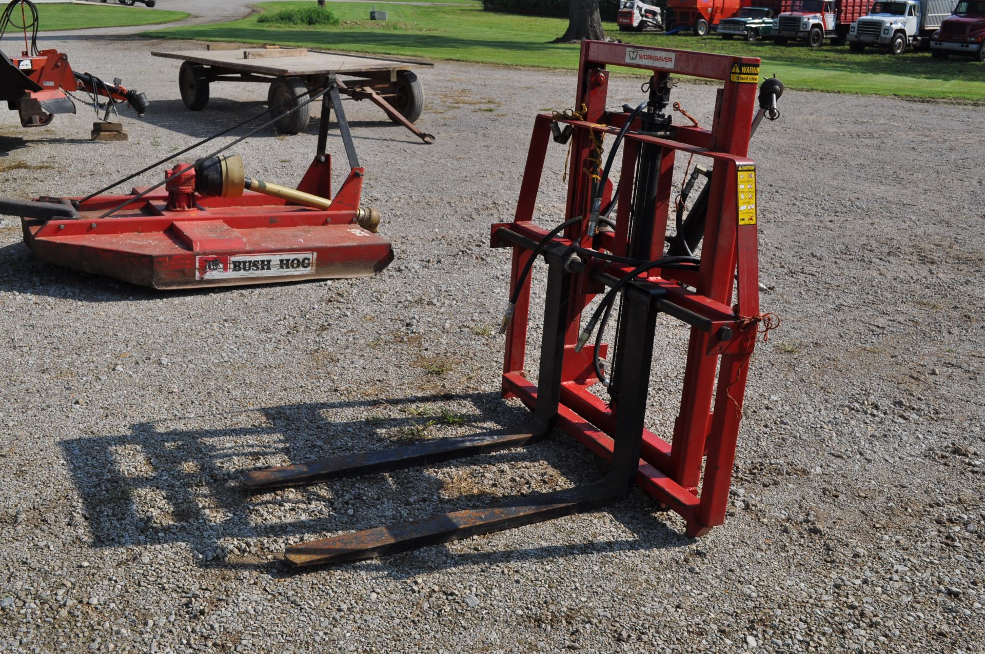 Worksaver 3pt hyd forklift, hyd tilt - Image 3 of 6