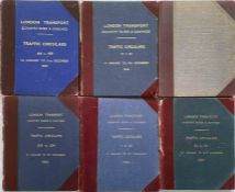 Selection (6) of 1940s-60s officially-bound volumes of London Transport Country Buses & Coaches