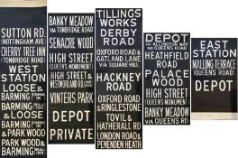 Maidstone Corporation 1950s/60s bus or trolleybus DESTINATION BLIND. Includes an interesting panel