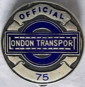 1930s London Transport Central Buses OFFICIALS' PLATE as issued to senior staff when required to