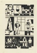 Gerd Arntz. „Häuser der Zeit“. 1927