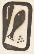 Angelika Hoerle. „Fisch“ / „Lampe“ / „Vogel“ / „Haus“. 1920