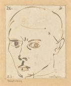 Gottfried Brockmann. Selbstporträt. 1923