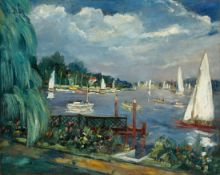 Franz Heckendorf. Partie am Wannsee. 1928