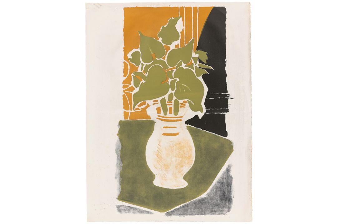 Georges Braque. „Feuilles, couleur lumière“ (Lichtfarbene Blätter). 1953/54