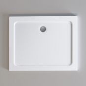 NEW (H54) 1000x800mm Rectangular Stone Shower Tray - Ultra Slim.RRP £299.99.Low profile ultra...