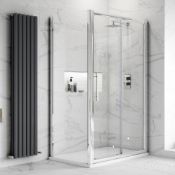 NEW (K239) 1200x1000mm Sliding Shower Door Enclosure. RRP £349.99. S6 Plus 1200mm Sliding Doo...