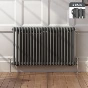 600x1008mm Anthracite Double Panel Horizontal Colosseum Traditional Radiator. RCA564.RRP £534...