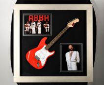 Framed Guitar with Abba's Benny Andersson Original Signature