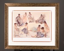 Limited Edition Gouttelette by Sir William Russell Flint. 