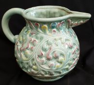 Vintage Large Green Beswick Jug Shape No. 653