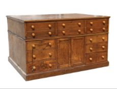 Early C19th architects plan chest