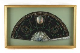 C19th fan in case