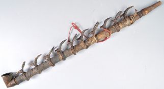 Large Aashanti chieftains smoking pipe